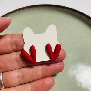 Cercei inimioare roșii � îndrăzneți și plini de pasiune  - accesorii nuntă - bijuterii mireasă - cercei mireasă - Artynos.ro