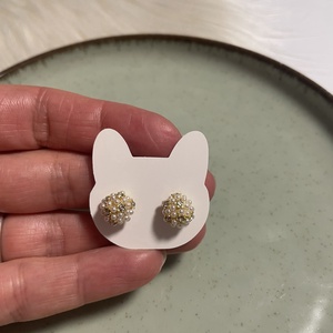 Cercei eleganț- perluțe - accesorii nuntă - bijuterii mireasă - cercei mireasă - Artynos.ro