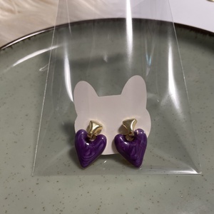 Cercei inimioara - accesorii nuntă - bijuterii mireasă - cercei mireasă - Artynos.ro