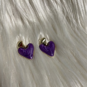 Cercei inimioara - accesorii nuntă - bijuterii mireasă - cercei mireasă - Artynos.ro