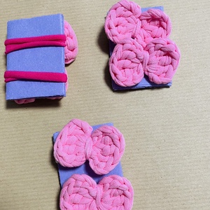 Set de doua elastice pentru păr fundiță - îmbrăcăminte și modă - accesorii păr - elastic de păr - Artynos.ro