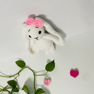 Iepuraș croșetat handmade � 27 cm - jucării și echipamente pentru copii - plușuri - iepure de pluș - Artynos.ro