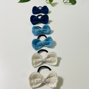 Set elasticuri handmade � rafinament în nuanțe clasice  - îmbrăcăminte și modă - accesorii păr - elastic de păr - Artynos.ro