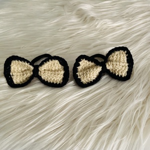 Elastic pt păr- bej și negru  - îmbrăcăminte și modă - accesorii păr - elastic de păr - Artynos.ro