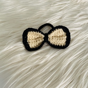 Elastic pt păr- bej și negru  - îmbrăcăminte și modă - accesorii păr - elastic de păr - Artynos.ro