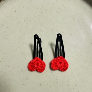 Set doua agrafe- inimioară - îmbrăcăminte și modă - accesorii păr - bandă de păr și agrafe păr - Artynos.ro