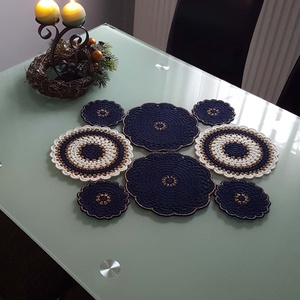 Aler de masă croșetat/Față de masă croșetată - casă & stil de viață - decorațiuni de casă - decorațiuni de masă și rafturi - fețe de masă croșetate - Artynos.ro