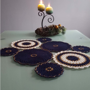 Aler de masă croșetat/Față de masă croșetată - casă & stil de viață - decorațiuni de casă - decorațiuni de masă și rafturi - fețe de masă croșetate - Artynos.ro