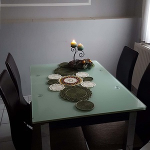 Aler de masă croșetat/Față de masă croșetată - casă & stil de viață - decorațiuni de casă - decorațiuni de masă și rafturi - fețe de masă croșetate - Artynos.ro