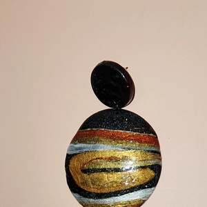 Cercei  4 x 6 cm  60 lei - bijuterii - cercei - cercei rotunzi - Artynos.ro
