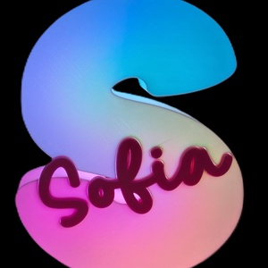 Lampa LED personalizata -  nume - 20cm, Casa & Stil de viata, Lampi si corpuri de iluminat, Lampa de ambianta, , ARTYNOS