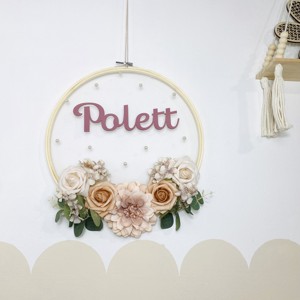 Decor de perete floral personalizat - girly -  - Artynos.ro