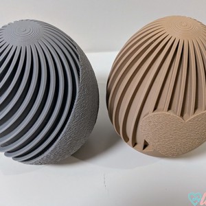 Figurină de Paște cu textură 3D  Ou texturat cu decupaj în formă de inimă  Decorațiune minimalistă de primăvară -  - Artynos.ro