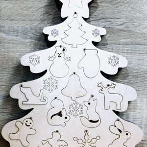 Jucarie si ornament pentru copii in forma de pom de Craciun, , , ARTYNOS