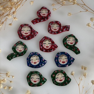 Broșă țărăncuță  - bijuterii - broșe - Artynos.ro