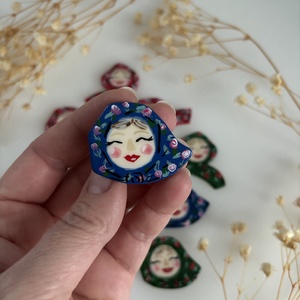 Broșă țărăncuță  - bijuterii - broșe - Artynos.ro