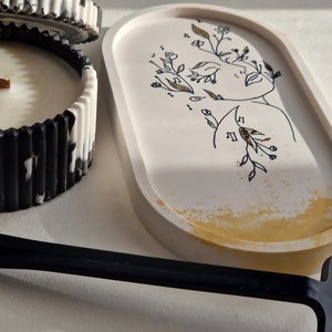 Set tăviță personalizată si lumânare bombonieră - casă & stil de viață - set de cadou - Artynos.ro