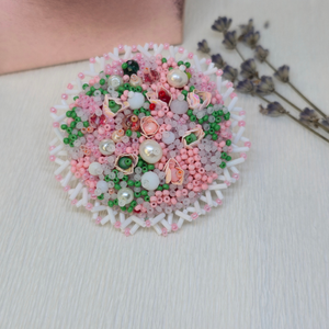 Brosa handmade  Blossom Bouquet Pin, Bijuterii, Brosa, insigne, Insigne, Broderie, ARTYNOS