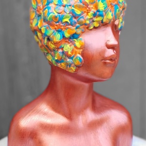 Vază ceramică  - arte vizuale și accesorii  - sculptură - sculpturi și figurine din ceramică - Artynos.ro