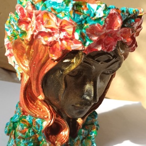 Vază din ceramică , Arte vizuale și accesorii , Sculptură, Sculpturi și figurine din ceramică, Aranjament de flori, Pictură, ARTYNOS