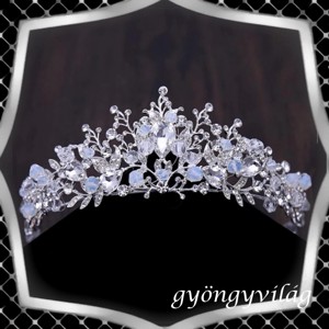 Seturi de bijuterii: set de bijuterii pentru nuntă, mireasă, casual + diademă ES-SZT26-1e - accesorii nuntă - bijuterii mireasă - set bijuterii de mireasă - Artynos.ro