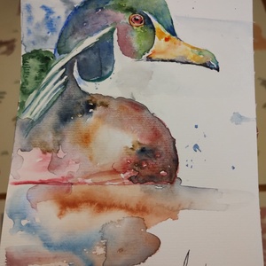 Pictura watercolor , Arte vizuale și accesorii , Picturi, Acuarele picturi, Pictură, ARTYNOS