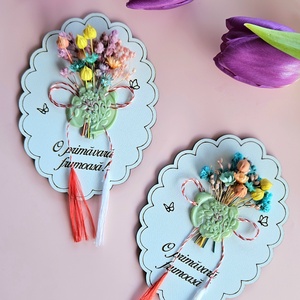 Martisor cu flori si sigiliu , Bijuterii, Martisor, Aranjament de flori, Altele, ARTYNOS