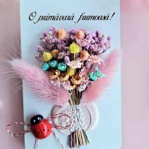 Martisor Placuta cu flori si sigiliu , Bijuterii, Martisor, Aranjament de flori, Altele, ARTYNOS