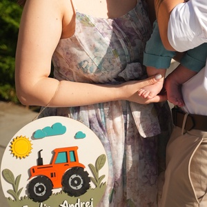 Plachetă decorativă cu nume - decor de sărbători - decorațiuni de paște - alte creații de paște - Artynos.ro