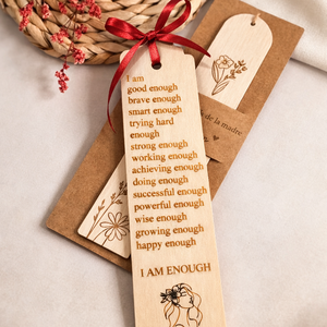 Semn de carte I am enough - cărți și creații cu tematică muzicală, cadouri - semn de carte - Artynos.ro