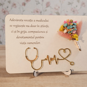 Plachetă decorativă Medic - casă & stil de viață - decorațiuni de casă - decorațiuni de pereți - placă decorativă - Artynos.ro