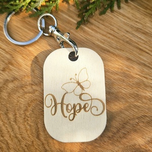 Breloc Hope, Genti si portofele, Accesorii genti, Breloc, Gravare, pirogravura, ARTYNOS