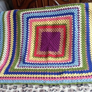 Patura colorata , Casa & Stil de viata, Textile de casa, Paturi, Crosetat, ARTYNOS