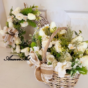 Set aranjament de primavara Coronita primavara Aranjament cu flori primavara, Casă & Stil de viață, Accesorii pentru decorat casa, Ornamente, Aranjament de flori, ARTYNOS