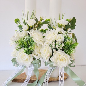 Lumanari de cununie/Lumanari nunta, Accesorii nuntă, Materiale decor pentru nuntă, Lumânări de nuntă și suport lumânări, Aranjament de flori, ARTYNOS