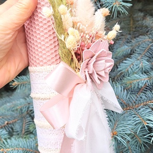 Lumanari fagure pentru nunta cu flori uscate si criogenate - accesorii nuntă - materiale decor pentru nuntă - lumânări de nuntă și suport lumânări - Artynos.ro