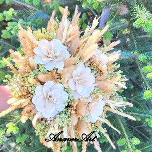 Buchet de Mireasa/Nasa - accesorii nuntă - materiale decor pentru nuntă - lumânări de nuntă și suport lumânări - Artynos.ro