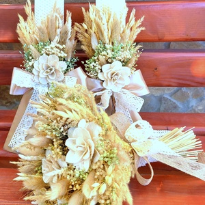 Buchet de Mireasa/Nasa - accesorii nuntă - materiale decor pentru nuntă - lumânări de nuntă și suport lumânări - Artynos.ro