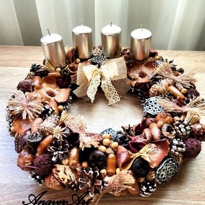 Aranjament de Craciun cu lumanari Coronita de Advent - Artynos.ro