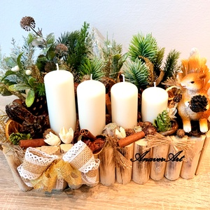 Aranjament de Craciun cu lumanari - Artynos.ro