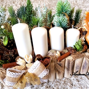 Aranjament de Craciun cu lumanari - crăciun - decorațiuni de advent - decor pentru masa de advent - Artynos.ro Aranjament de Craciun cu lumanari - crăciun - decorațiuni de advent - decor pentru masa de advent - Artynos.ro