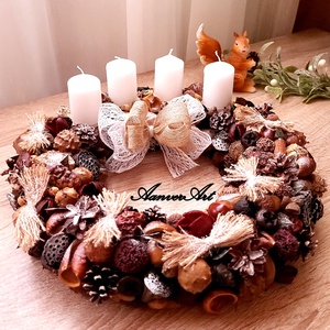 Aranjament de Craciun cu lumanari Coronita de Advent - Artynos.ro