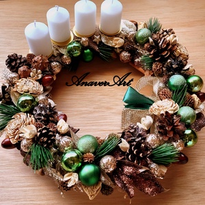 Aranjament de Craciun cu lumanari Coronita de Advent - Artynos.ro