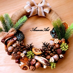 Coronita de Craciun - crăciun - decorațiuni de crăciun de casă - decorațiuni pentru ușă de crăciun - Artynos.ro