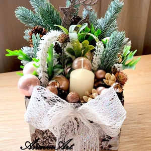 Aranjament de Craciun cu lumanare - Artynos.ro