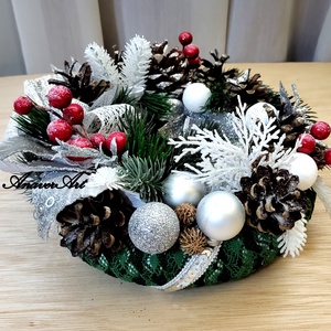 Coronita decorativa pentru usa - crăciun - decorațiuni de crăciun de casă - decorațiuni pentru ușă de crăciun - Artynos.ro