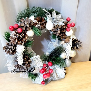 Coronita decorativa pentru usa - crăciun - decorațiuni de crăciun de casă - decorațiuni pentru ușă de crăciun - Artynos.ro