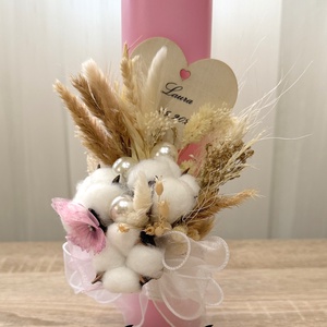 Lumanare botez fetita - jucării și echipamente pentru copii - daruri de botez - Artynos.ro