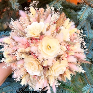 Buchet de Mireasa/Nasa - accesorii nuntă - materiale decor pentru nuntă - lumânări de nuntă și suport lumânări - Artynos.ro