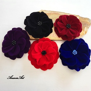 Brose catifea - bijuterii - broșe - Artynos.ro